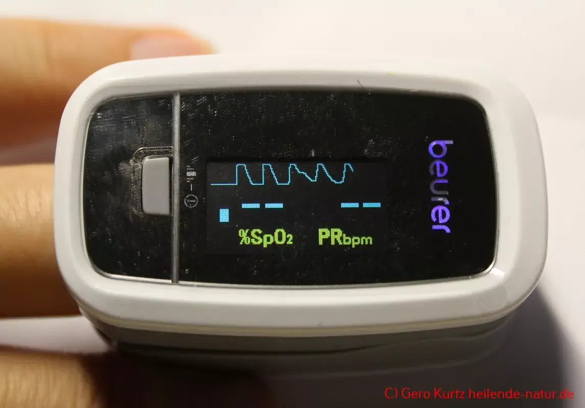 Beurer PO 30 Pulsoximeter - Beginn der Messung