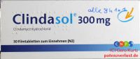 Antibiotikum Clindasol Verpackung Draufsicht