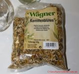 Kamillen Tinktur - gekaufte Kamillenblüten von der Firma Wagner